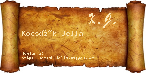 Kocsák Jella névjegykártya